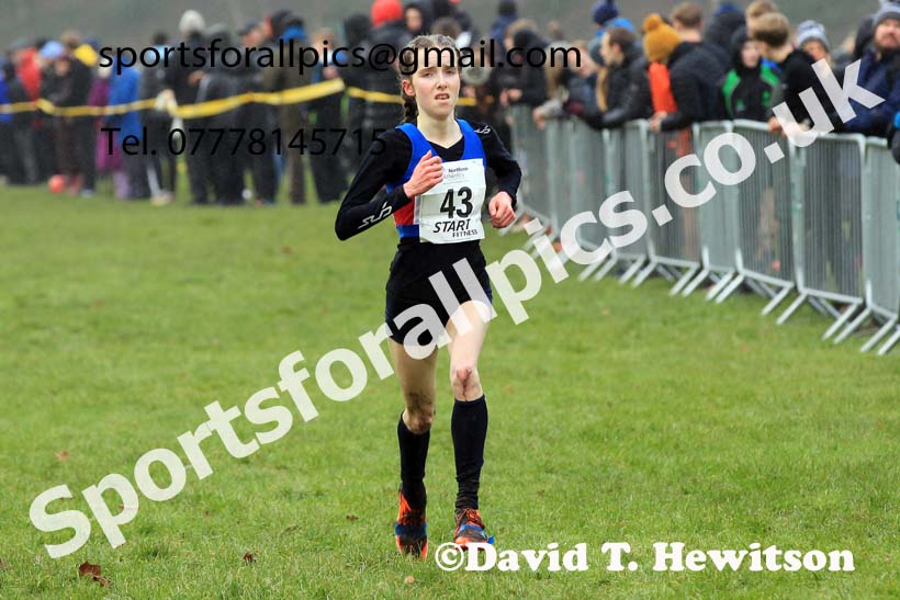 Junior Womens 2023 Northern Cross Country Champs., Witton Park, Blackburn. Photo: David T. Hewitson/Sports for All Pics